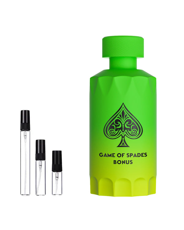 Jo Milano Paris Game of Spades Bonus Extrait sample – decant in a glass spray vial (2, 5 or 10 ml)