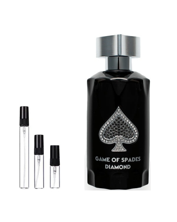 Jo Milano Paris Game of Spades Diamond Extrait sample – decant in a glass spray vial (2, 5 or 10 ml)