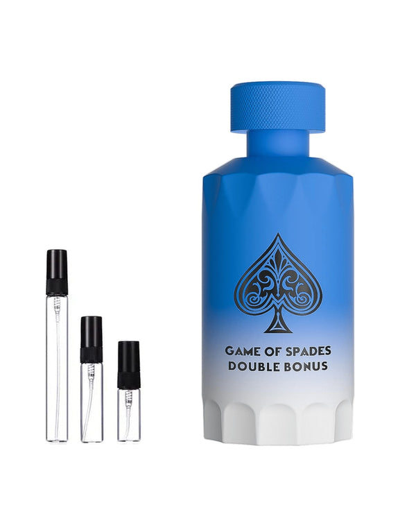 Jo Milano Paris Game of Spades Double Bonus Extrait sample – decant in a glass spray vial (2, 5 or 10 ml)