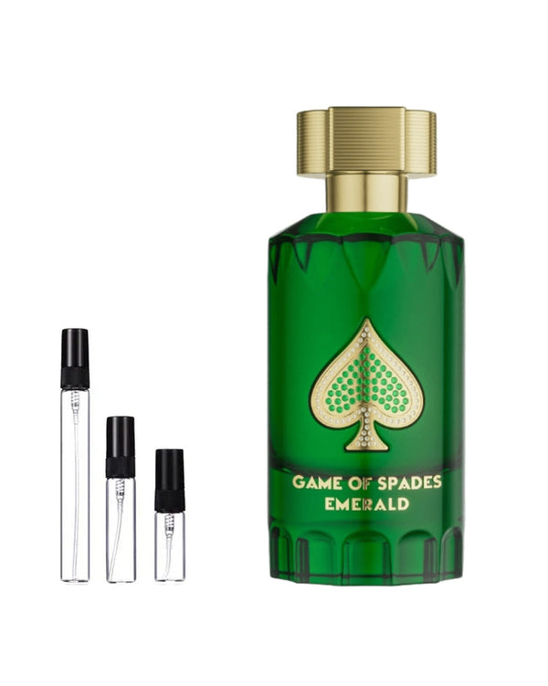 Jo Milano Paris Game of Spades Emerald Extrait sample – decant in a glass spray vial (2, 5 or 10 ml)