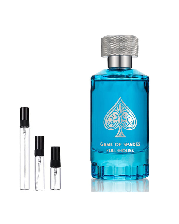 Jo Milano Paris Game of Spades Full House Extrait sample – decant in a glass spray vial (2, 5 or 10 ml)