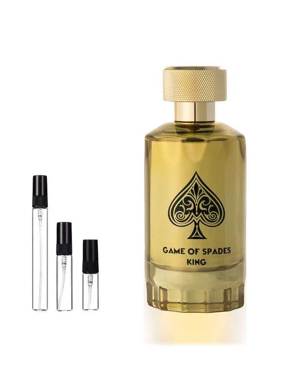 Jo Milano Paris Game of Spades King Parfum Sample – 2, 5 or 10 ml decant in a glass spray vial