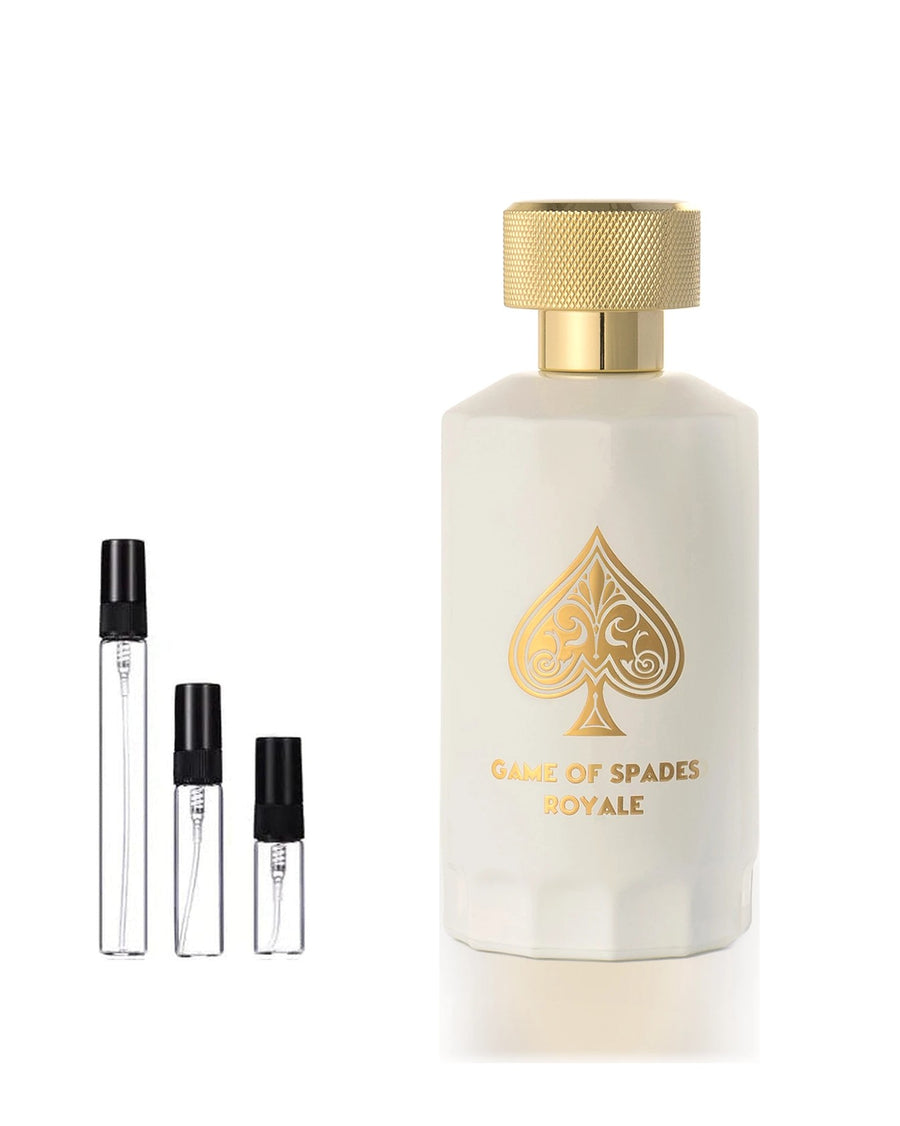 Jo Milano Paris Game of Spades Royale sample – decant in a glass spray vial (2, 5 or 10 ml)