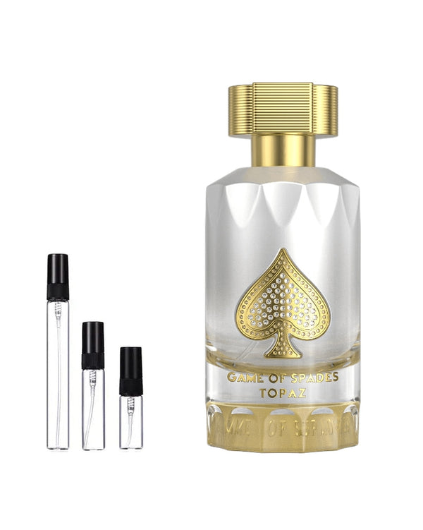 Jo Milano Paris Game of Spades Topaz Extrait sample – decant in a glass spray vial (2, 5 or 10 ml)
