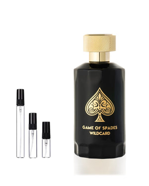 Jo Milano Paris Game of Spades Wildcard Parfum Sample – 2, 5 or 10 ml decant in a glass spray vial