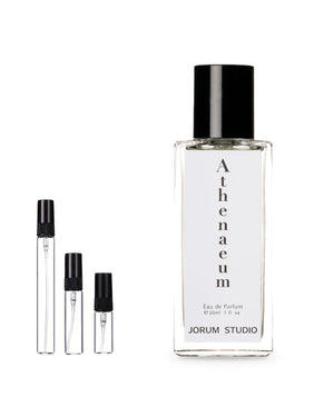 Jorum Studio Athenaeum sample – decant in a glass spray vial (2, 5 or 10 ml)