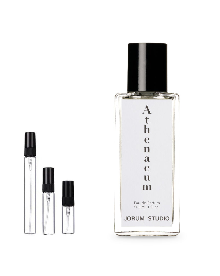 Jorum Studio Athenaeum sample – decant in a glass spray vial (2, 5 or 10 ml)