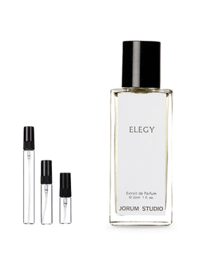 Jorum Studio Elegy sample – decant in a glass spray vial (2, 5 or 10 ml)