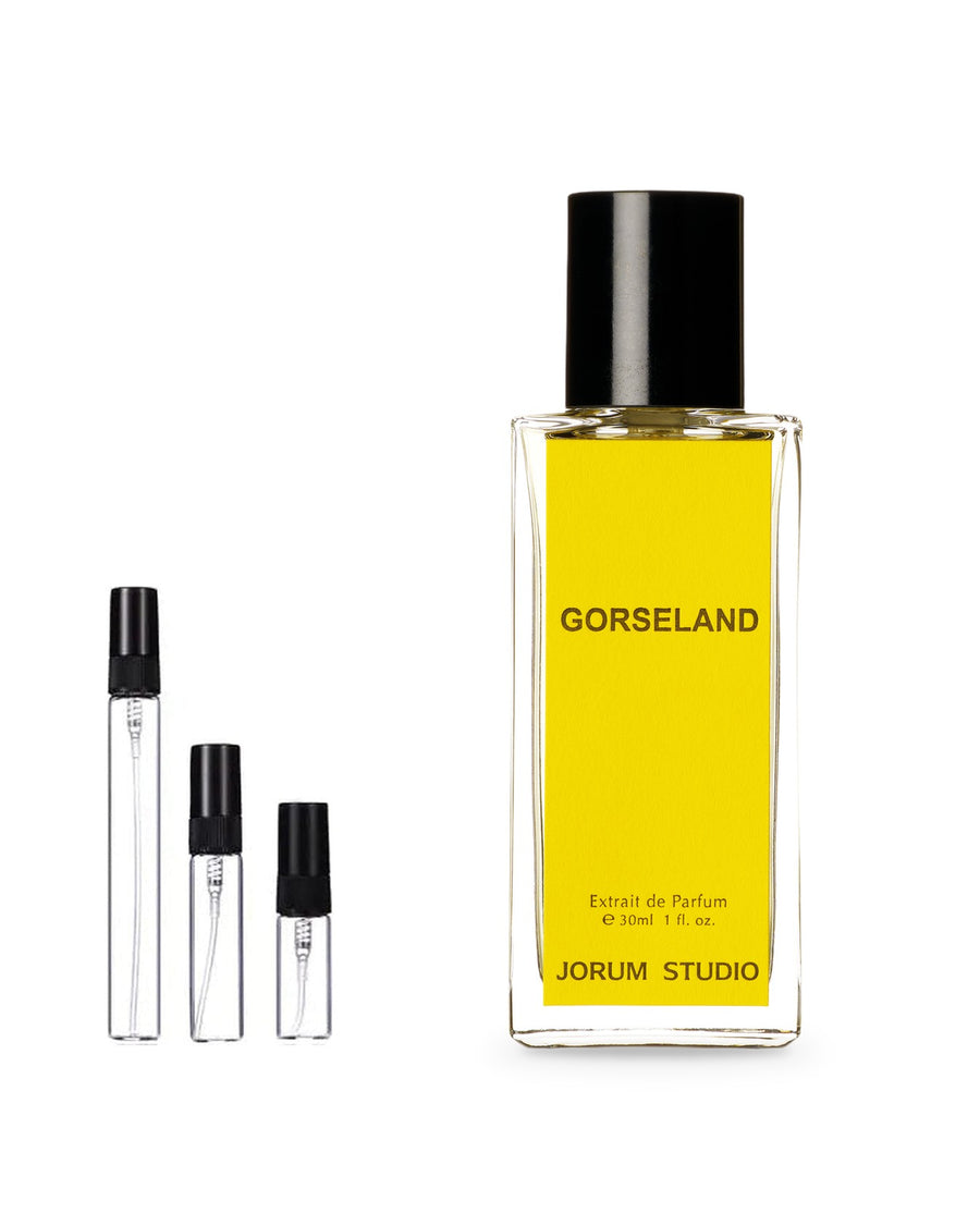 Jorum Studio Gorseland sample – decant in a glass spray vial (2, 5 or 10 ml)