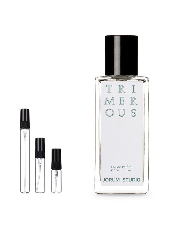 Jorum Studio Trimerous sample – decant in a glass spray vial (2, 5 or 10 ml)
