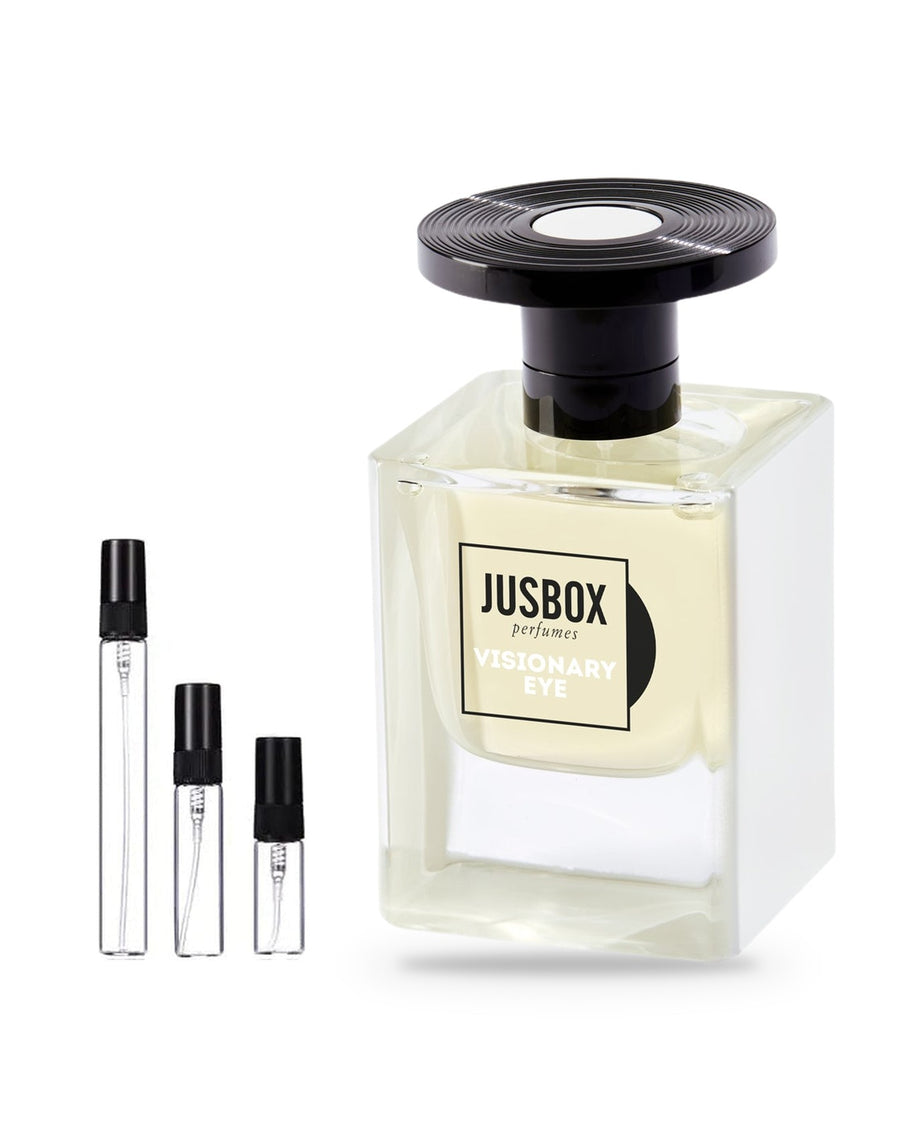 Jusbox Visionary Eye sample – decant in a glass spray vial (2, 5 or 10 ml)