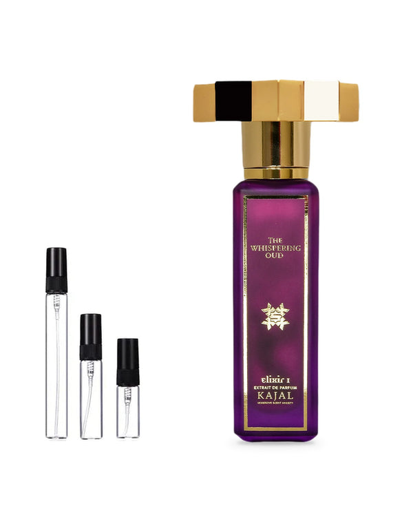 Kajal The Whispering Oud sample – decant in a glass spray vial (2, 5 or 10 ml)