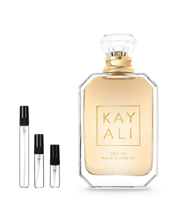 Kayali Déjà Vu White Flower 57 sample – decant in a glass spray vial (2, 5 or 10 ml)