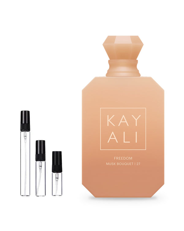Kayali Freedom Musk Bouquet 27 sample – decant in a glass spray vial (2, 5 or 10 ml)