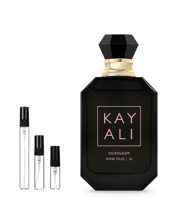 Kayali Oudgasm Rose Oud 16 sample – decant in a glass spray vial (2, 5 or 10 ml)