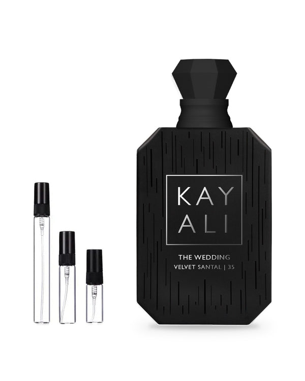 Kayali The Wedding Velvet Santal 35 sample – decant in a glass spray vial (2, 5 or 10 ml)