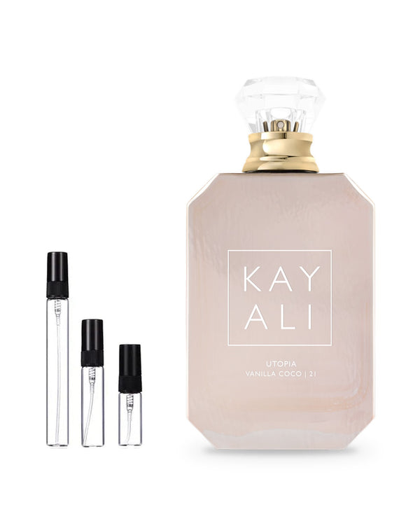 Kayali Utopia Vanilla Coco 21 sample – decant in a glass spray vial (2, 5 or 10 ml)