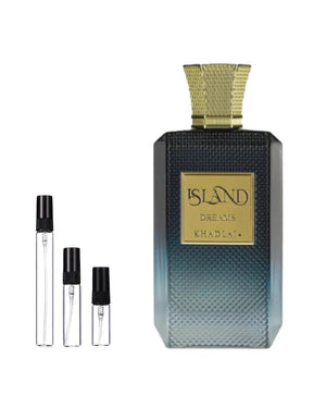 Khadlaj Island Dreams sample – decant in a glass spray vial (2, 5 or 10 ml)
