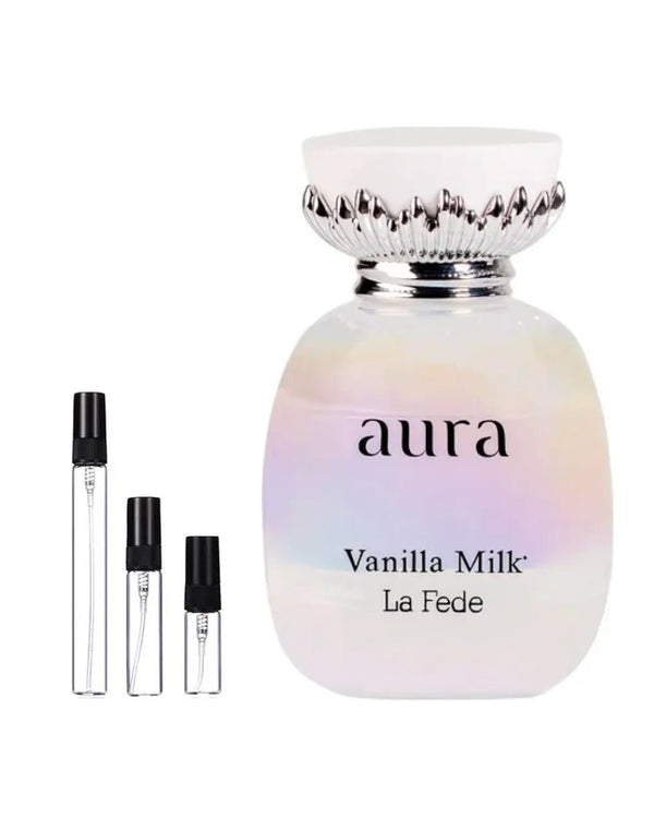 Khadlaj La Fede Aura Vanilla Milk sample – decant in a glass spray vial (2, 5 or 10 ml)