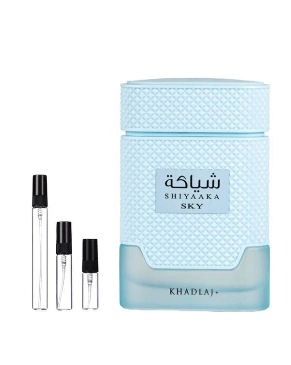 Khadlaj Shiyaaka Sky sample – decant in a glass spray vial (2, 5 or 10 ml)