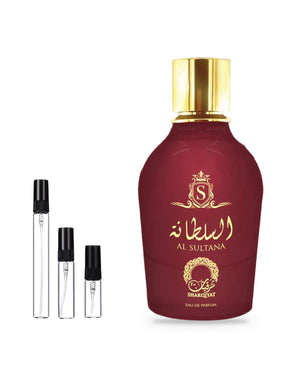 Khalis Al Sultana Sharqiyat sample – decant in a glass spray vial (2, 5 or 10 ml)