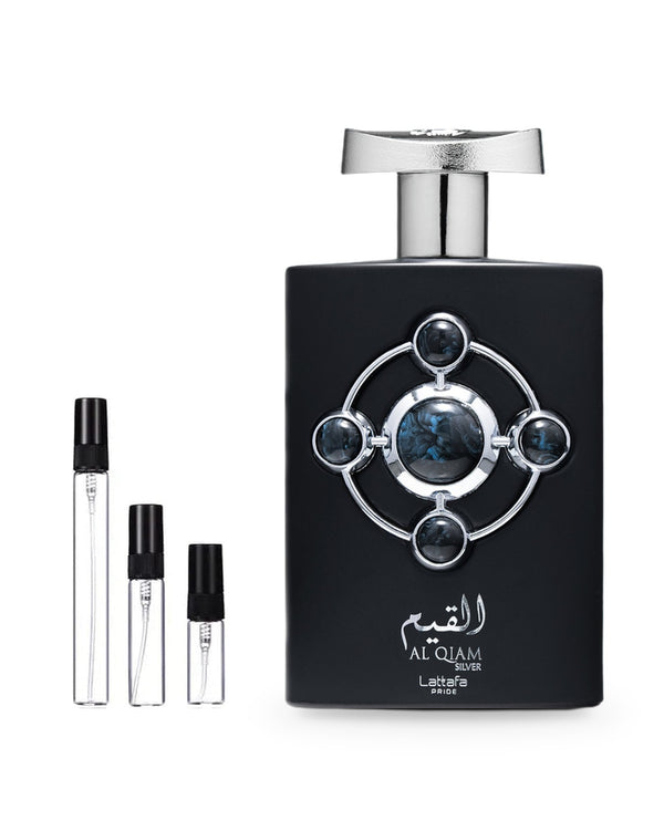 Lattafa Al Qiam Silver sample – decant in a glass spray vial (2, 5 or 10 ml)
