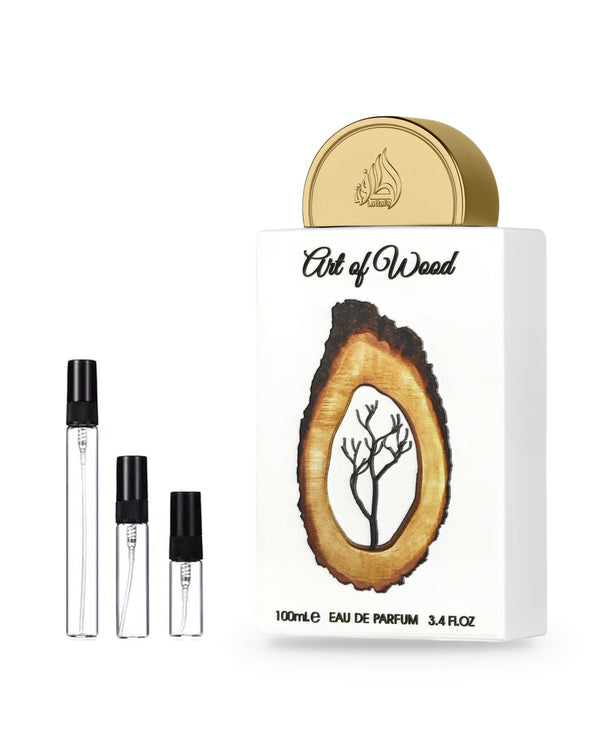 Lattafa Art Of Wood sample – decant in a glass spray vial (2, 5 or 10 ml)