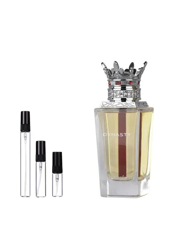 Lattafa Dynasty sample – decant in a glass spray vial (2, 5 or 10 ml)