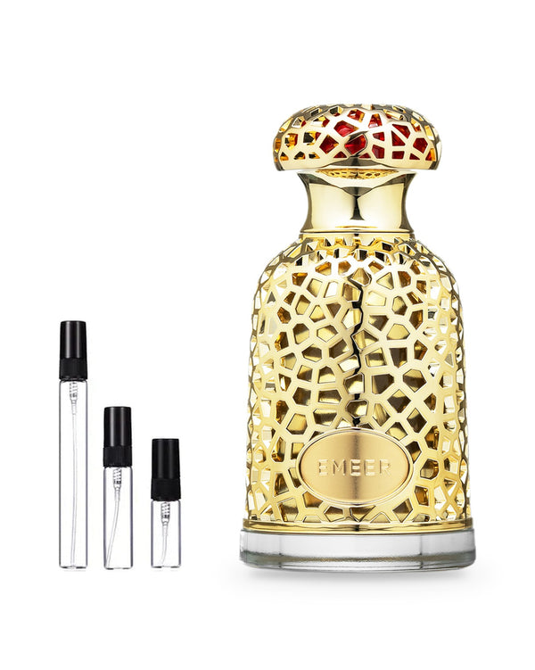 Lattafa Emeer sample – decant in a glass spray vial (2, 5 or 10 ml)
