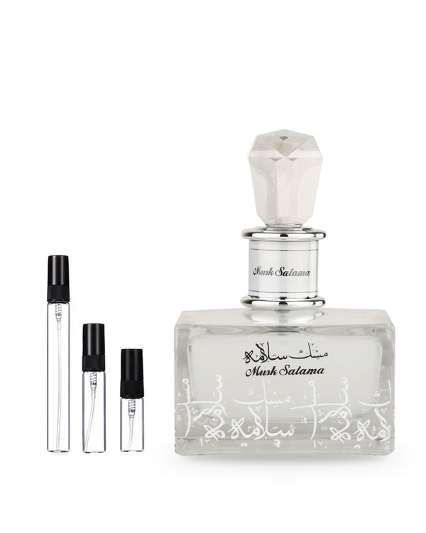 Lattafa Musk Salama sample – decant in a glass spray vial (2, 5 or 10 ml)
