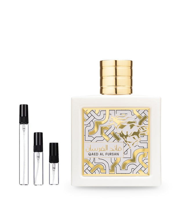 Lattafa Qaed Al Fursan Unlimited sample – decant in a glass spray vial (2, 5 or 10 ml)