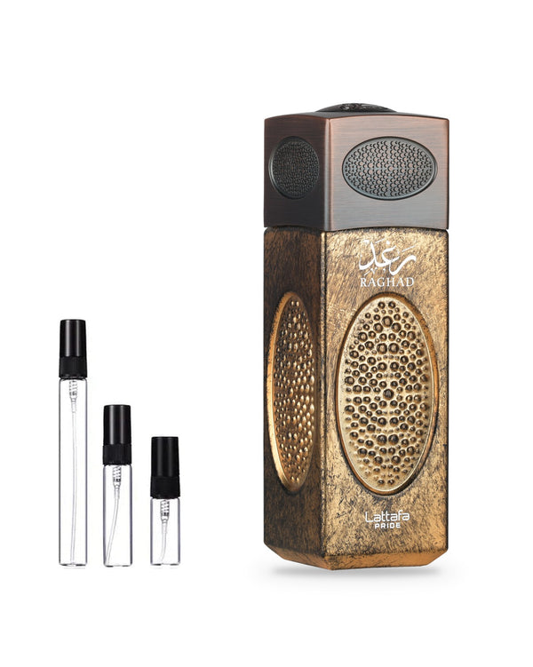 Lattafa Raghad sample – decant in a glass spray vial (2, 5 or 10 ml)