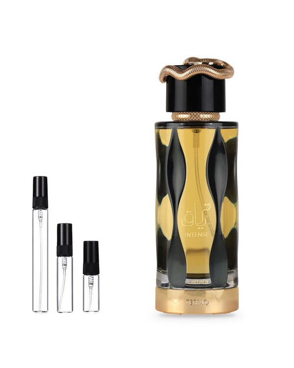Lattafa Teriaq Intense sample – decant in a glass spray vial (2, 5 or 10 ml)