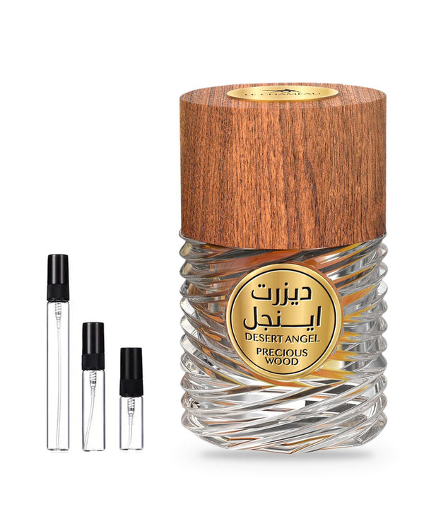 Le Chameau Desert Angel Precious Wood sample – decant in a glass spray vial (2, 5 or 10 ml)