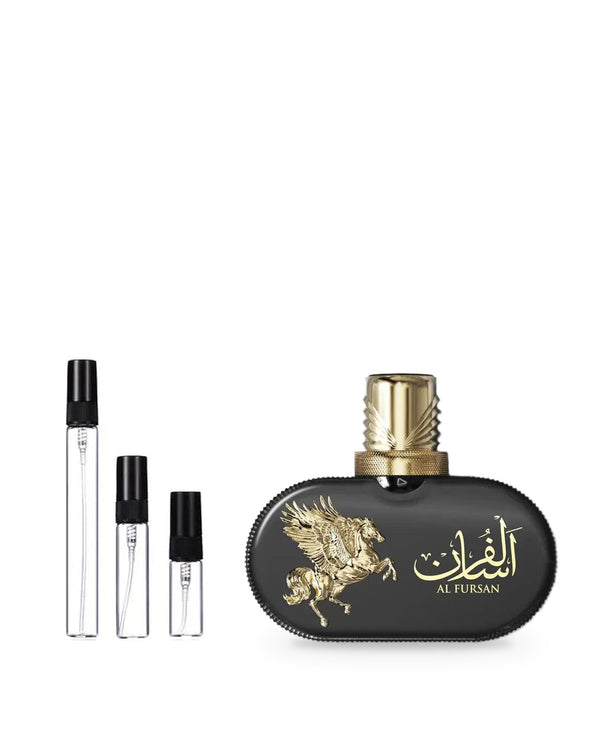 Le Falcone Al Fursan sample – decant in a glass spray vial (2, 5 or 10 ml)