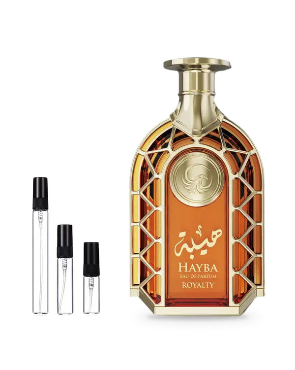 Le Falcone Hayba Royalty sample – decant in a glass spray vial (2, 5 or 10 ml)