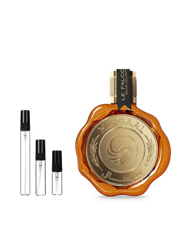 Le Falcone Mirsaal Smoked Oud sample – decant in a glass spray vial (2, 5 or 10 ml)