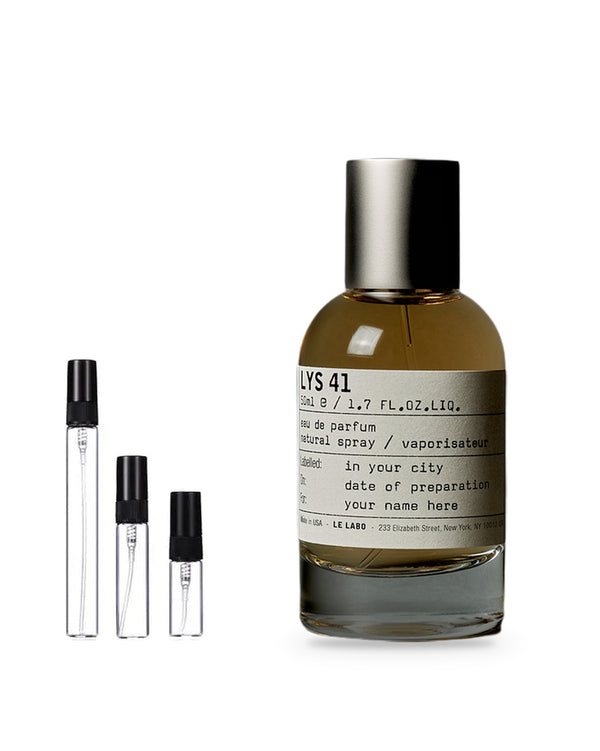 Le Labo Lys 41 sample – decant in a glass spray vial (2, 5 or 10 ml)