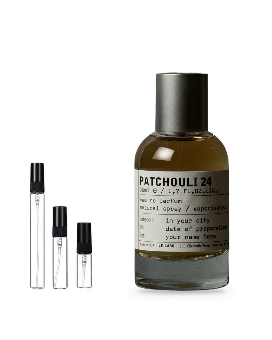 Le Labo Patchouli 24 sample – decant in a glass spray vial (2, 5 or 10 ml)