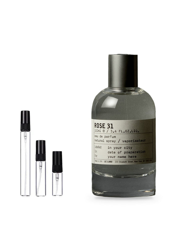 Le Labo Rose 31 sample – decant in a glass spray vial (2, 5 or 10 ml)