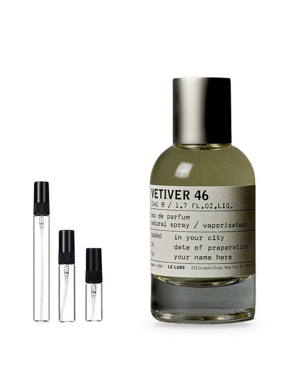 Le Labo Vetiver 46 sample – decant in a glass spray vial (2, 5 or 10 ml)