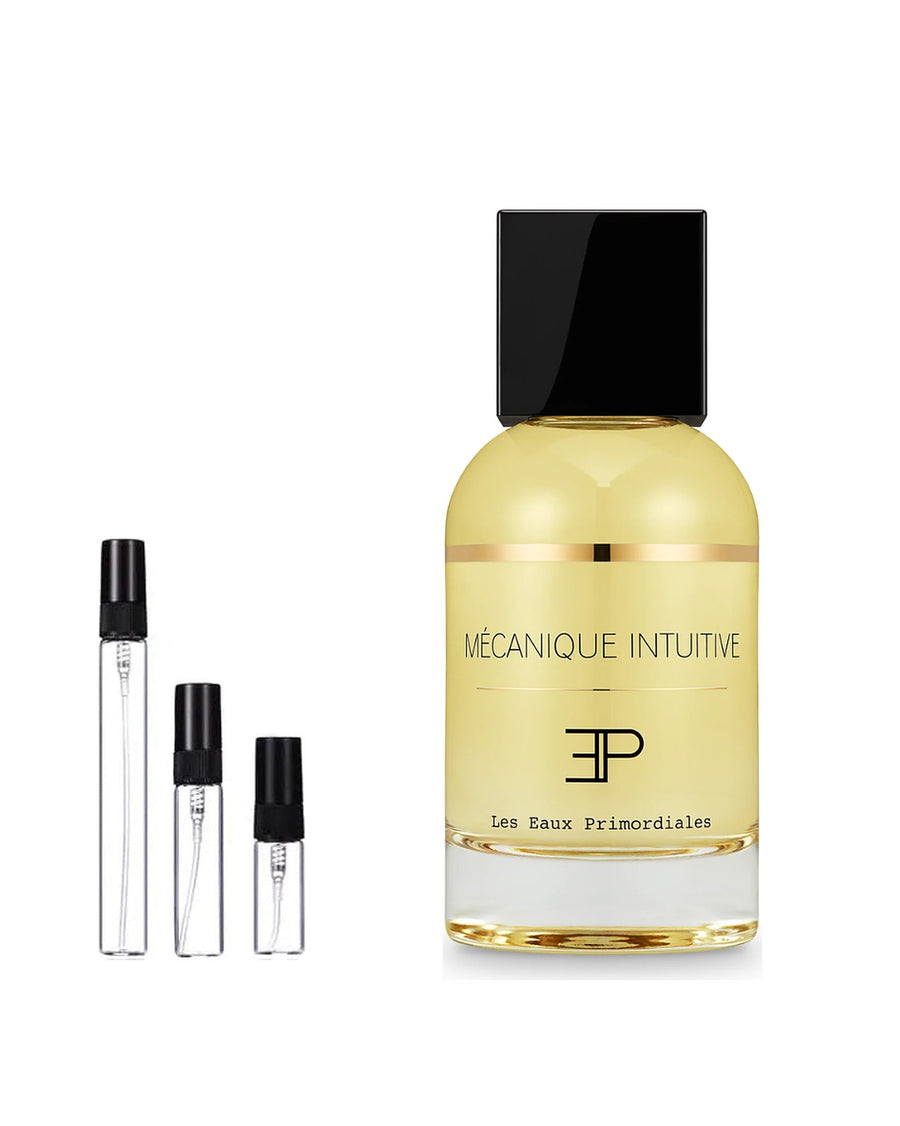 Les Eaux Primordiales Mécanique Intuitive sample – decant in a glass spray vial (2, 5 or 10 ml)