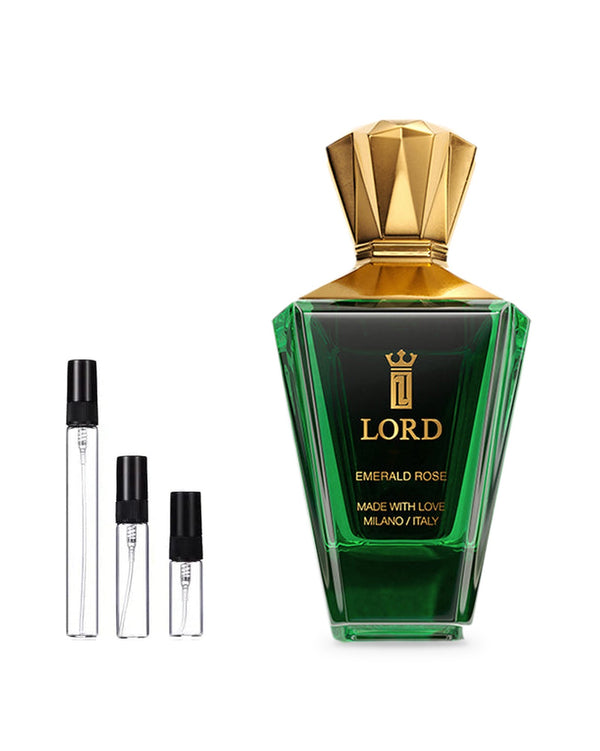 Lord Milano Emerald Rose sample – decant in a glass spray vial (2, 5 or 10 ml)