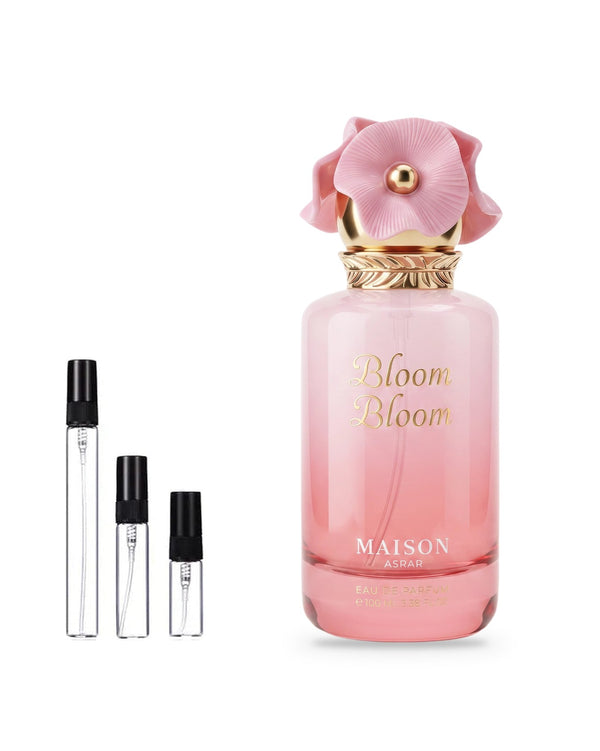 Maison Asrar Bloom Bloom sample – decant in a glass spray vial (2, 5 or 10 ml)