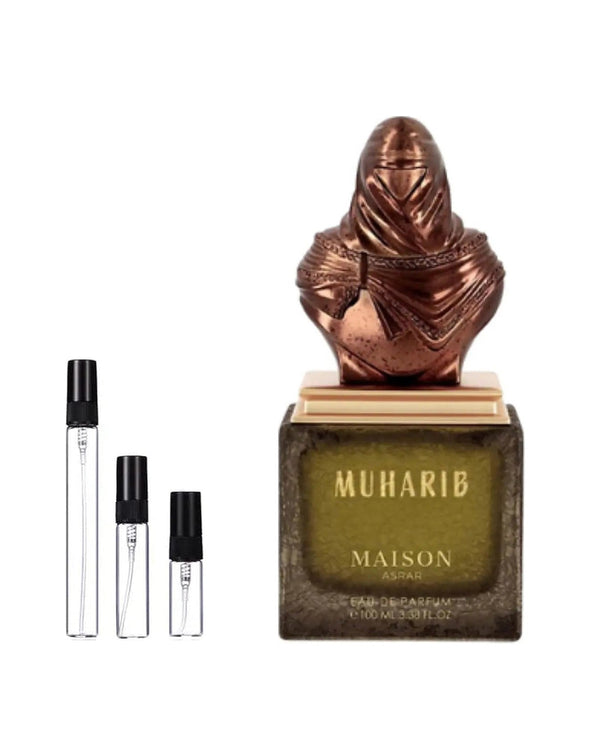 Maison Asrar Muharib sample – decant in a glass spray vial (2, 5 or 10 ml)
