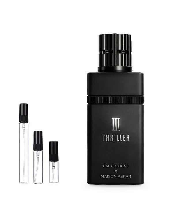 Maison Asrar Thriller III sample – decant in a glass spray vial (2, 5 or 10 ml)