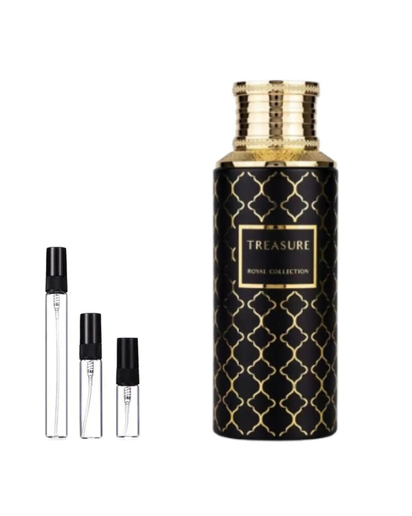Maison Asrar Treasure sample – decant in a glass spray vial (2, 5 or 10 ml)