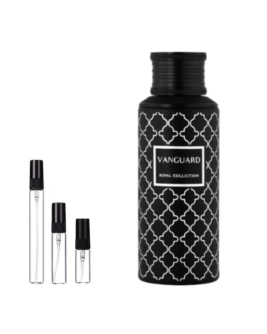 Maison Asrar Vanguard sample – decant in a glass spray vial (2, 5 or 10 ml)
