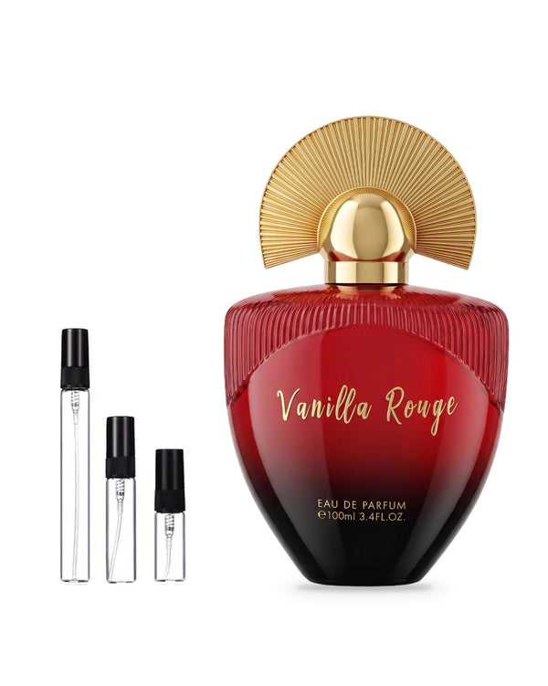 Maison Asrar Vanilla Rouge sample – decant in a glass spray vial (2, 5 or 10 ml)