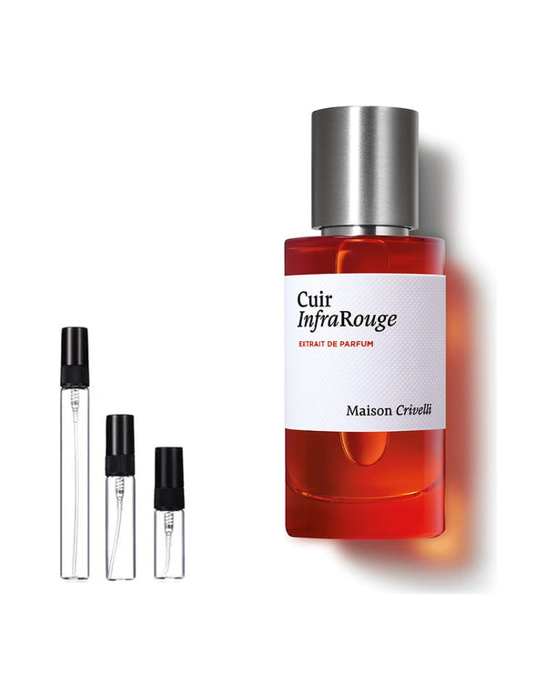 Maison Crivelli Cuir Infrarouge Sample – 2, 5 or 10 ml decant in a glass spray vial